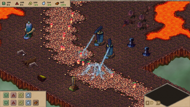 Gameplay screenshot in Fire world