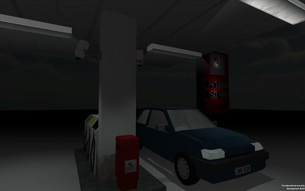 Petrol Station in game