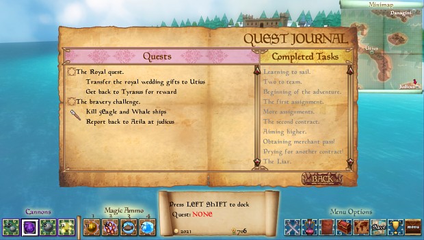 A Sirius Game - Quest Journal