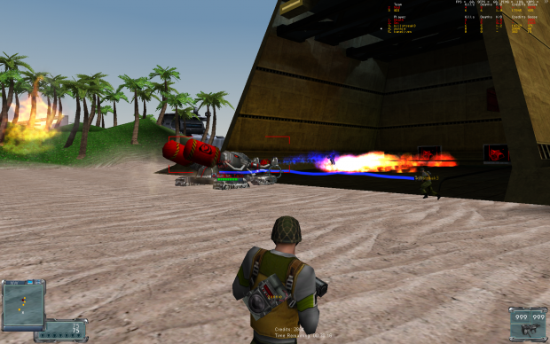 Flame Tank attacks War Factory