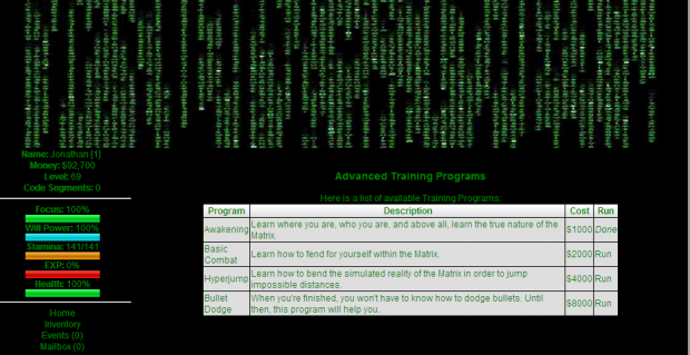 The Training Program System
