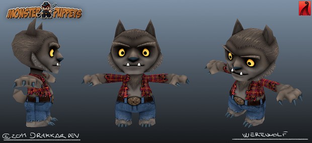 Monster of Puppets - Werewolf modelsheet