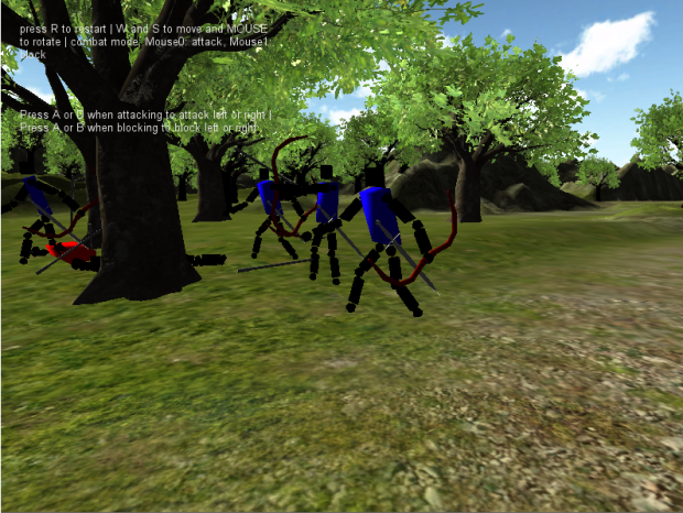 early screens of the battle system