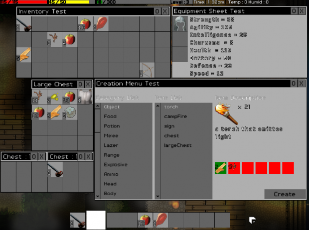 nearly finished improved GUI window