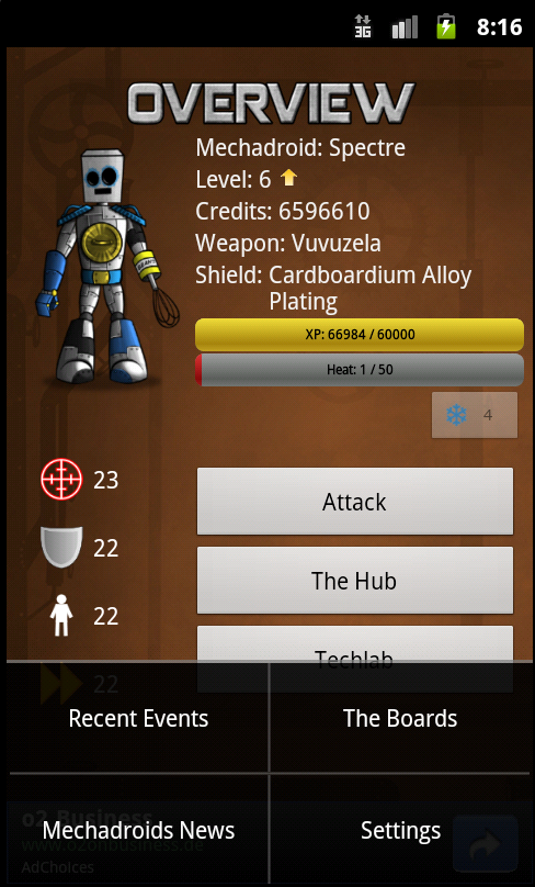 Mechadroids In-Game Screenshots (version 0.5.0)
