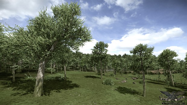 Woods at Burnside Bridge WIP 4