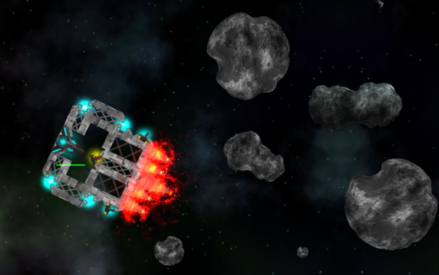 Just drilling some asteroids...