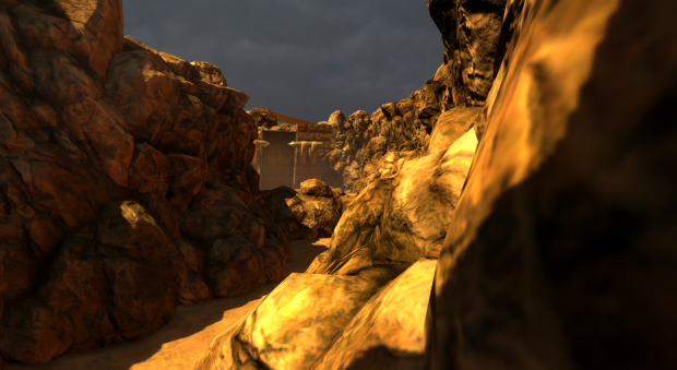 Canyon in the Tutorial Level