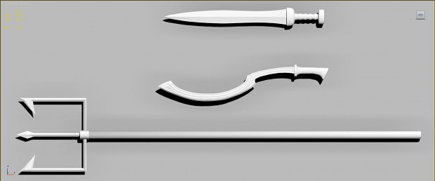 Gladius, Khopesh, Trident