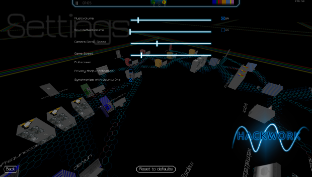 gameplay and menu screenshots