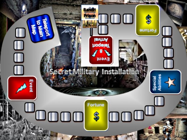Secret Military Installation (Board Game Mini Map)