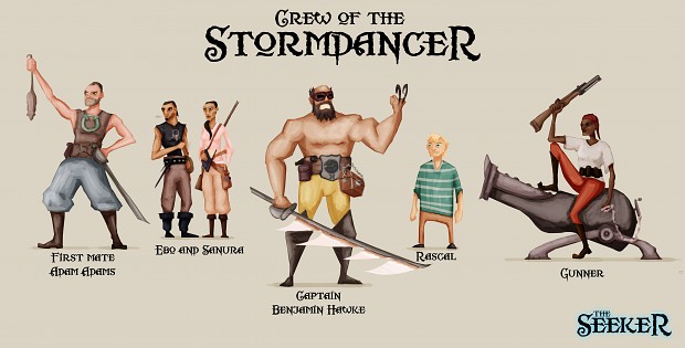 The crew of the stormdancer