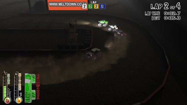 Nigth racing in the sand