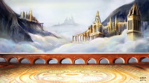 "Scenic Castles" Level Scene Concepts