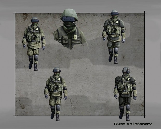 Russian infantry concept art