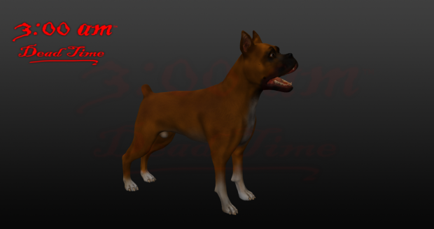 3:00am Dead Time, new animals (WIP). Boxer dog