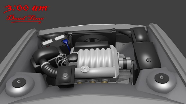 Car Engine 3D Model.