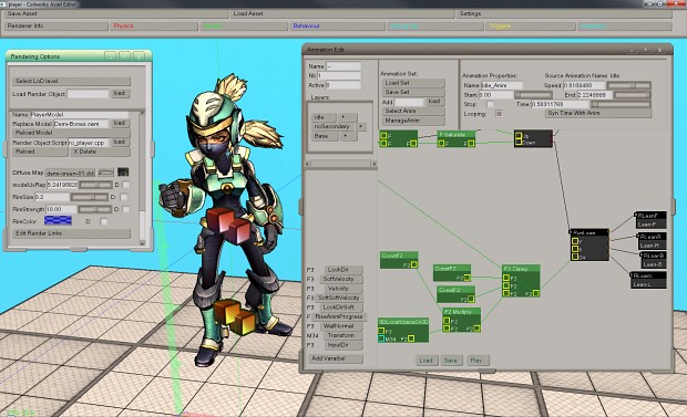 Asset editor: Player animation