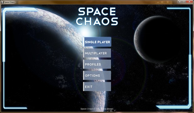 Space Chaos Menu
