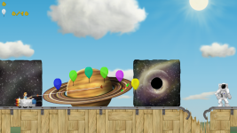 Screenshot of the space theme
