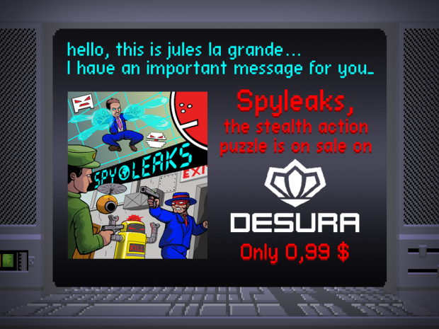 SPYLEAKS ON SALE ON DESURA  FOR 0.99 $