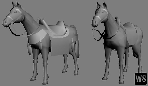Animals Low Poly III - Saddle Variations
