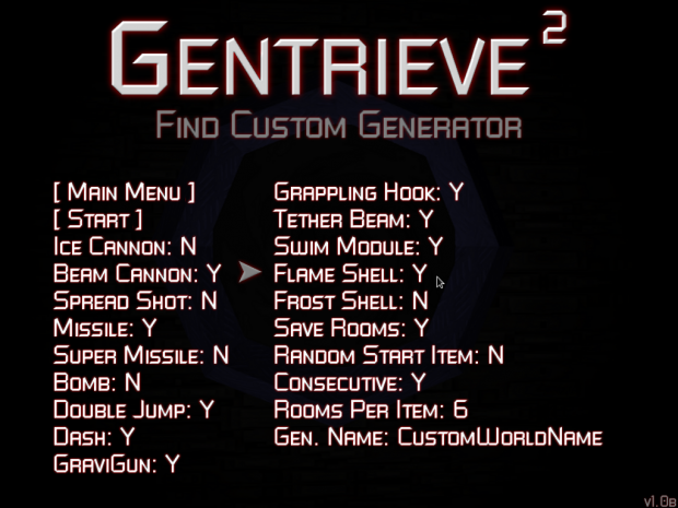 Gentrieve 2 Custom Game Options