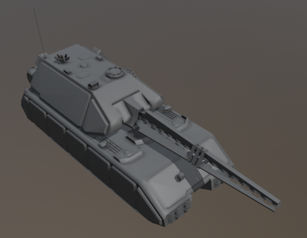 Maus with railgun turret
