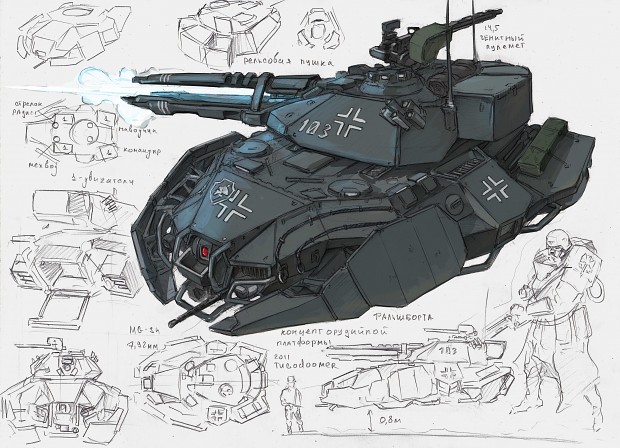 Hover Tank concept art
