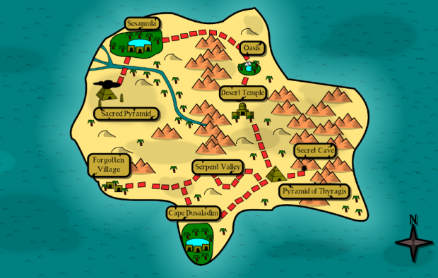 Map of Scarabian Desert