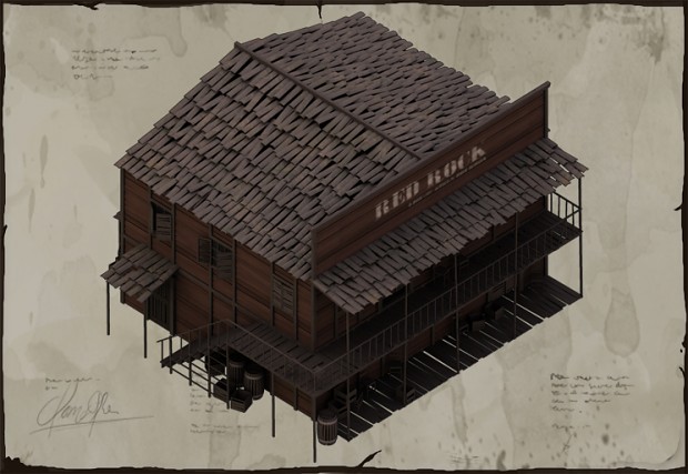 Saloon as it appears In-Game