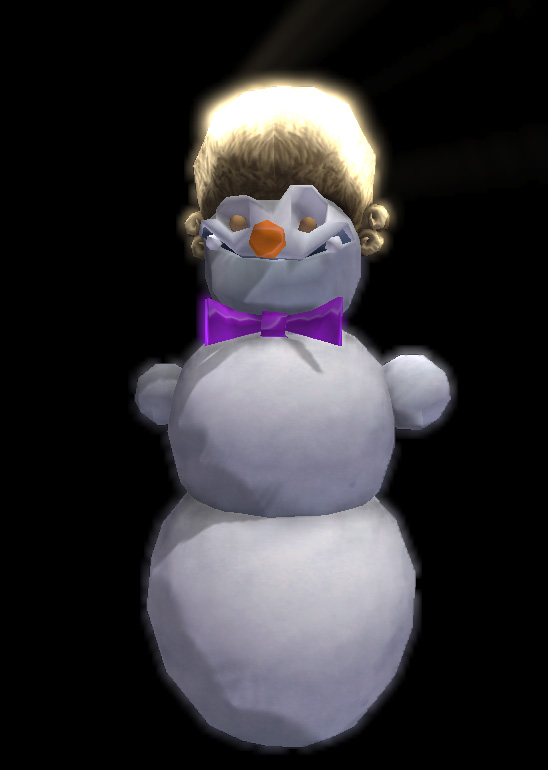 Snowman with nice hair