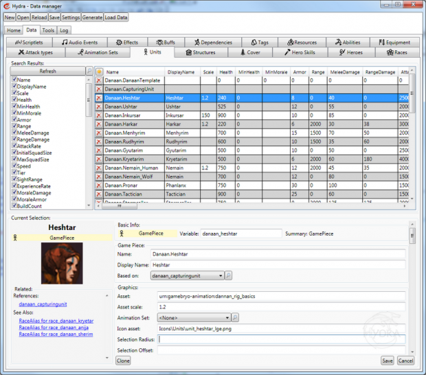 Hydra Data Manager Screen Shot