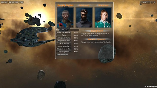 Character selection screen.