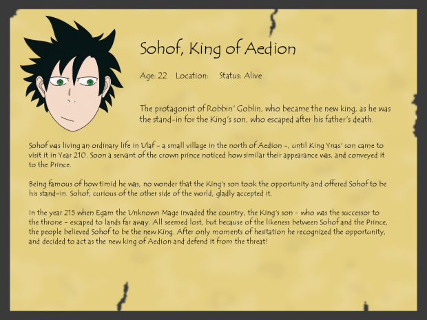 Aepedia: Sohof, King of Aedion