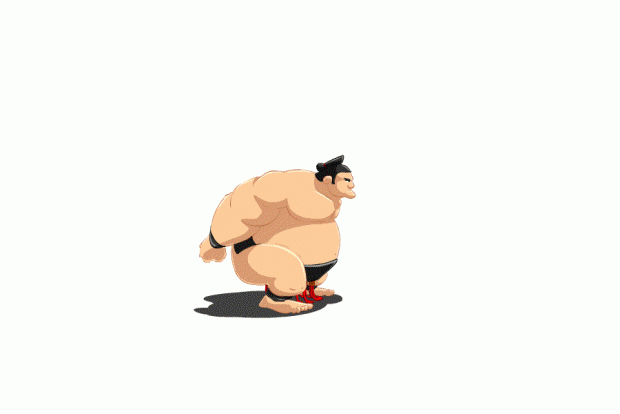 Sumo Jump Animation