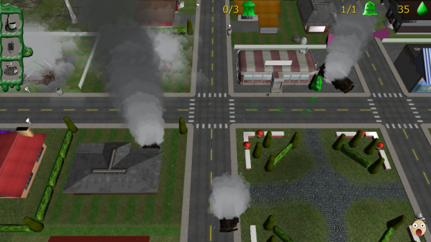 Town under attack