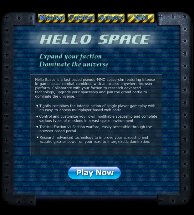 Website MMO layout