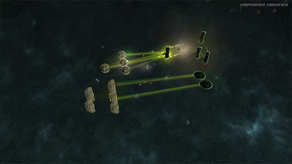 Fight between union and imperial frigates