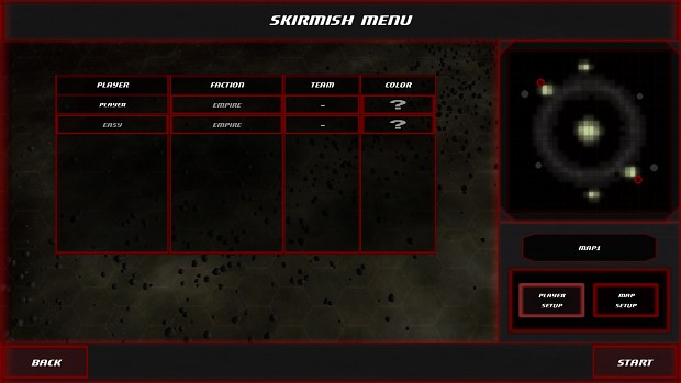 skirmish menu