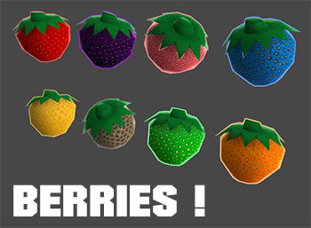 Low Poly Berries