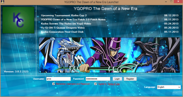 how to update yugioh dawn of the new era