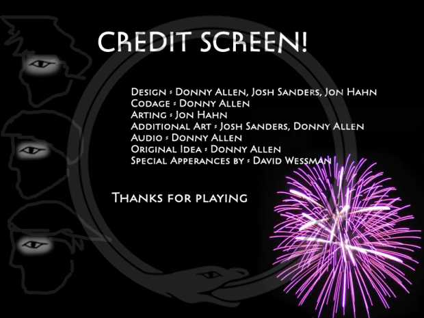 Credits for the game