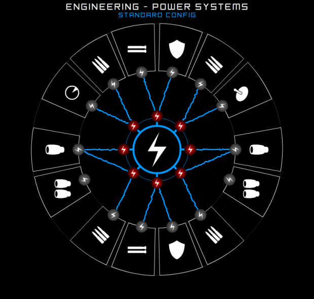 Engineering Station - Power Management Wireframe