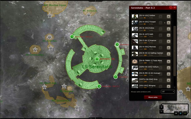 atWar Screenshot: Lunar Colonization