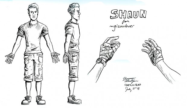 Shaun ( Playable character ) Concept design
