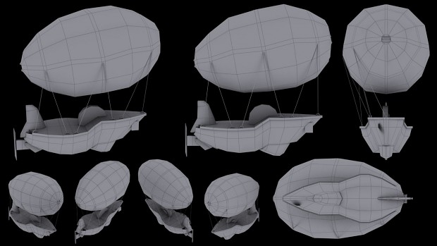 Concept model of Barnubus' airship