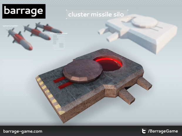 Cluster missile silo