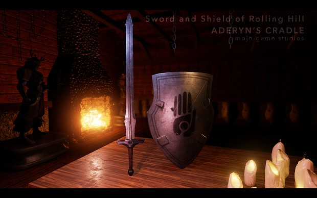 The Sword and Shield of Rolling Hill in-game