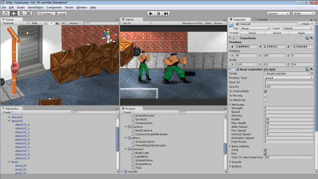 Game in devolpment inside unity3d.